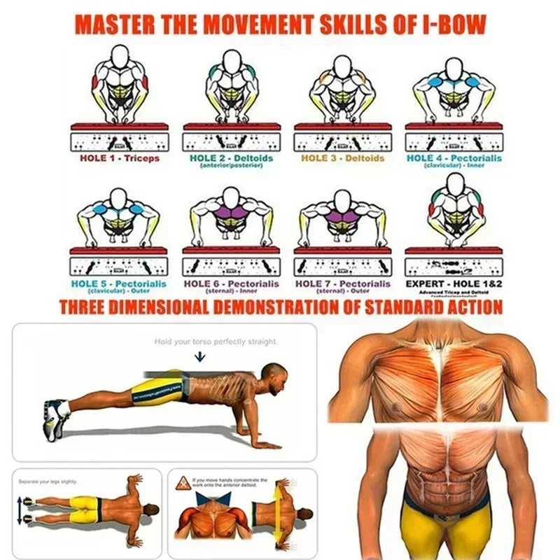 Adjustable push-up board